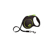 Flexi Black Design tape M поводок-рулетка для собак, зеленая 5 м, до 25 кг