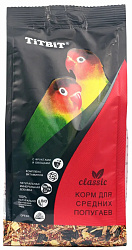 TiTBiT Classic корм для средних попугаев - 500 г