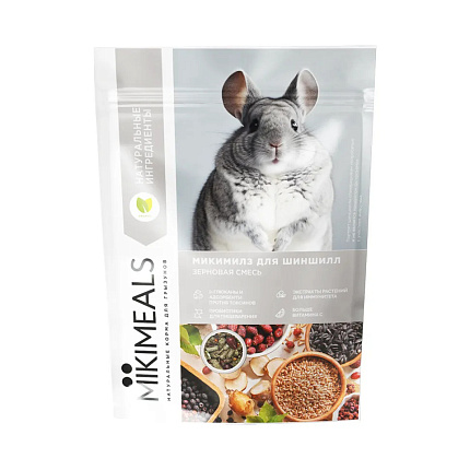 Mikimeals сухой корм для шиншилл - 800 г