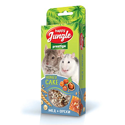 Happy Jungle Престиж лакомство для грызунов, корзинки, мед+орехи - 3 шт