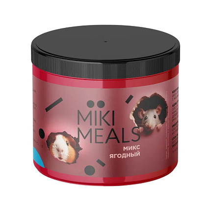 Mikimeals ягодный микс для грызунов - 150 г