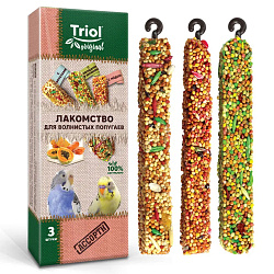Triol Original лакомство для волнистых попугаев ассорти - 80 г (3 шт)