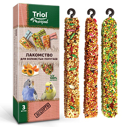 Triol Original лакомство для волнистых попугаев ассорти - 80 г (3 шт)