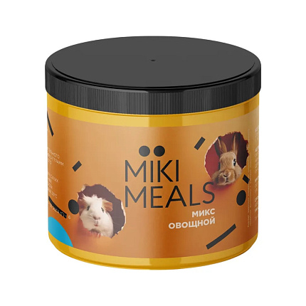 Mikimeals овощной микс для грызунов - 150 г